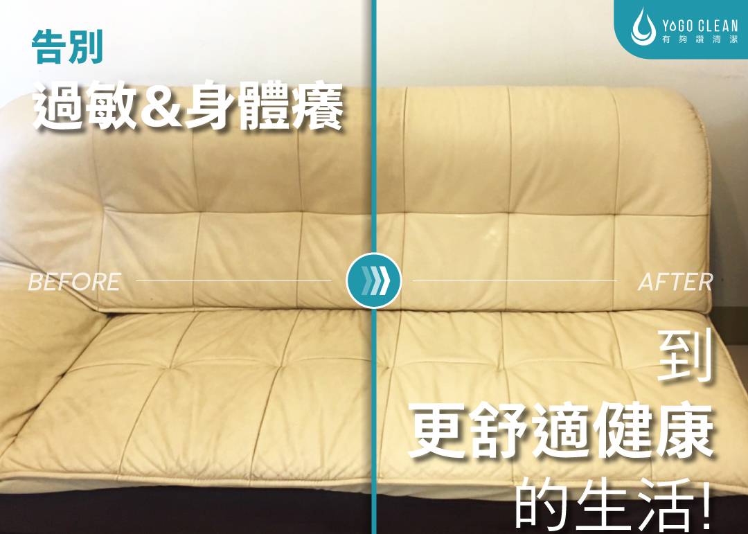 告別過敏與身體癢－有夠讚沙發清潔