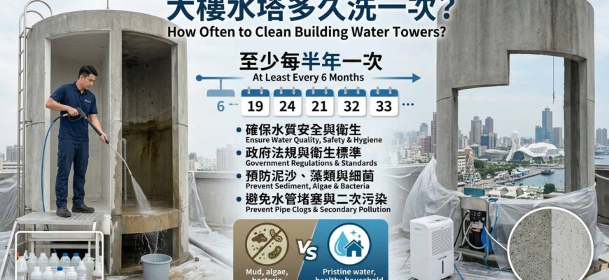水塔多久清一次？公寓和大樓水塔清洗頻率與時間一次看懂